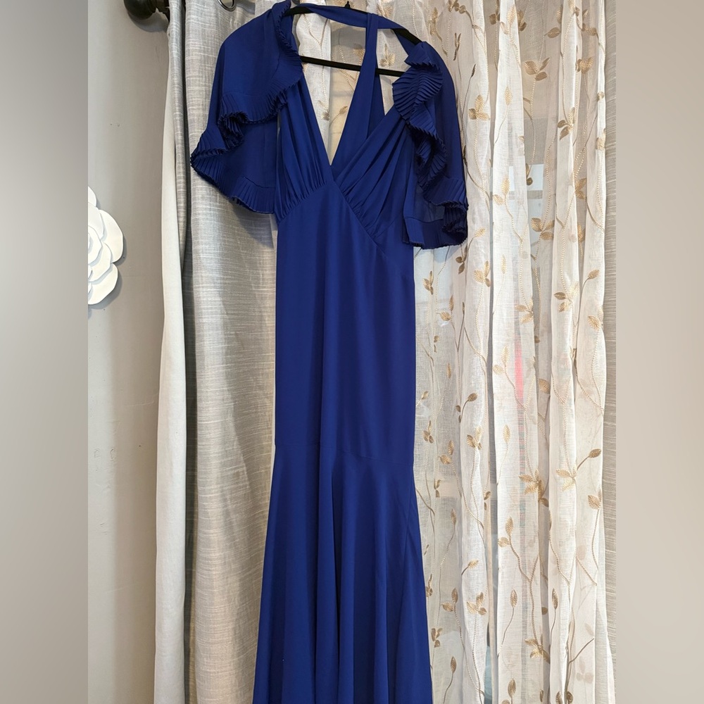 Nasty gal Elegant Blue Evening Gown